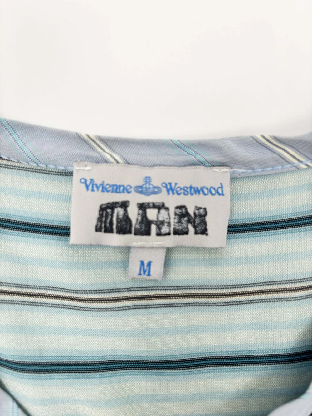 Vivienne Westwood MAN S/S 2000 striped snap shirt — JAMES VELORIA